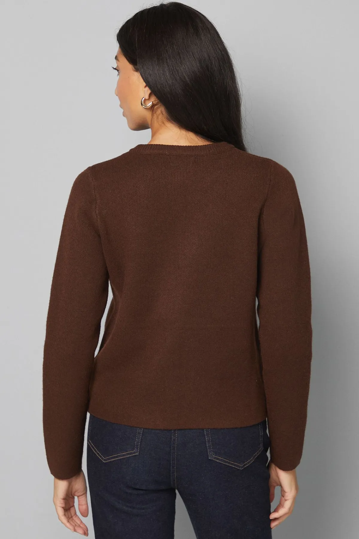 Wallis Veste Tricotée Cintrée à Double Boutonnage<Femme Looks Chocolat|Pulls Et Gilets