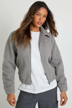 Veste Trucker Boucle Wool Look