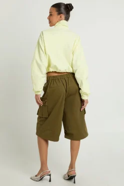 boohoo Veste Utilitaire Courte À Col Cheminée<Femme Vestes & Manteaux