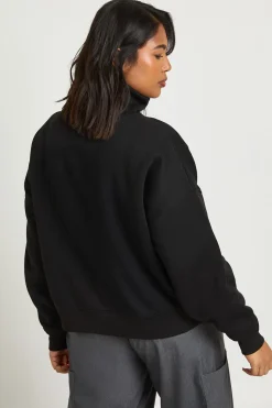 Veste Zippée Col Cheminée Grande Taille