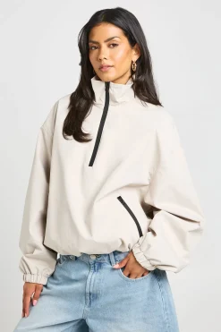 Veste Zippée À Col Montant