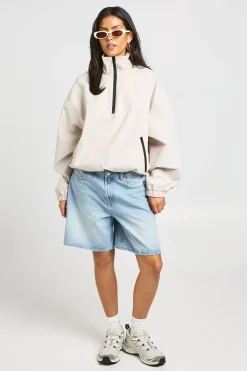 Veste Zippée À Col Montant