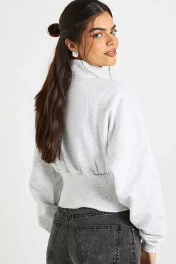 Veste Zippée Col Montant Taille Cintrée