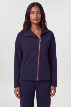 Veste Zippée Décontractée En Mélange De Viscose