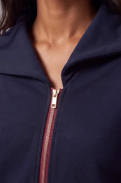 Veste Zippée Décontractée En Mélange De Viscose