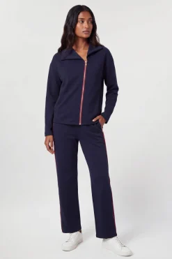Veste Zippée Décontractée En Mélange De Viscose