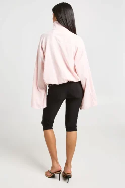 boohoo Veste Zippée En Sergé À Col Montant<Femme Tops