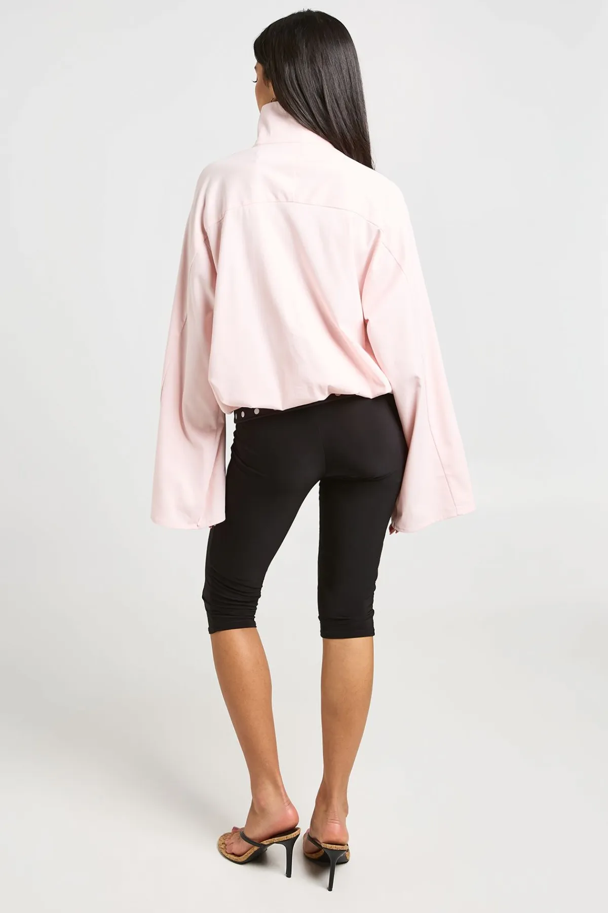boohoo Veste Zippée En Sergé À Col Montant<Femme Tops
