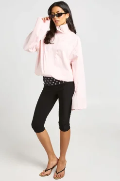 boohoo Veste Zippée En Sergé À Col Montant<Femme Tops