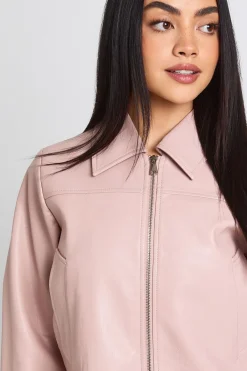 boohoo Veste Zippée en Synthétique<Femme Vestes & Manteaux|Vestes En Similicuir