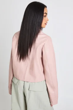 boohoo Veste Zippée en Synthétique<Femme Vestes & Manteaux|Vestes En Similicuir