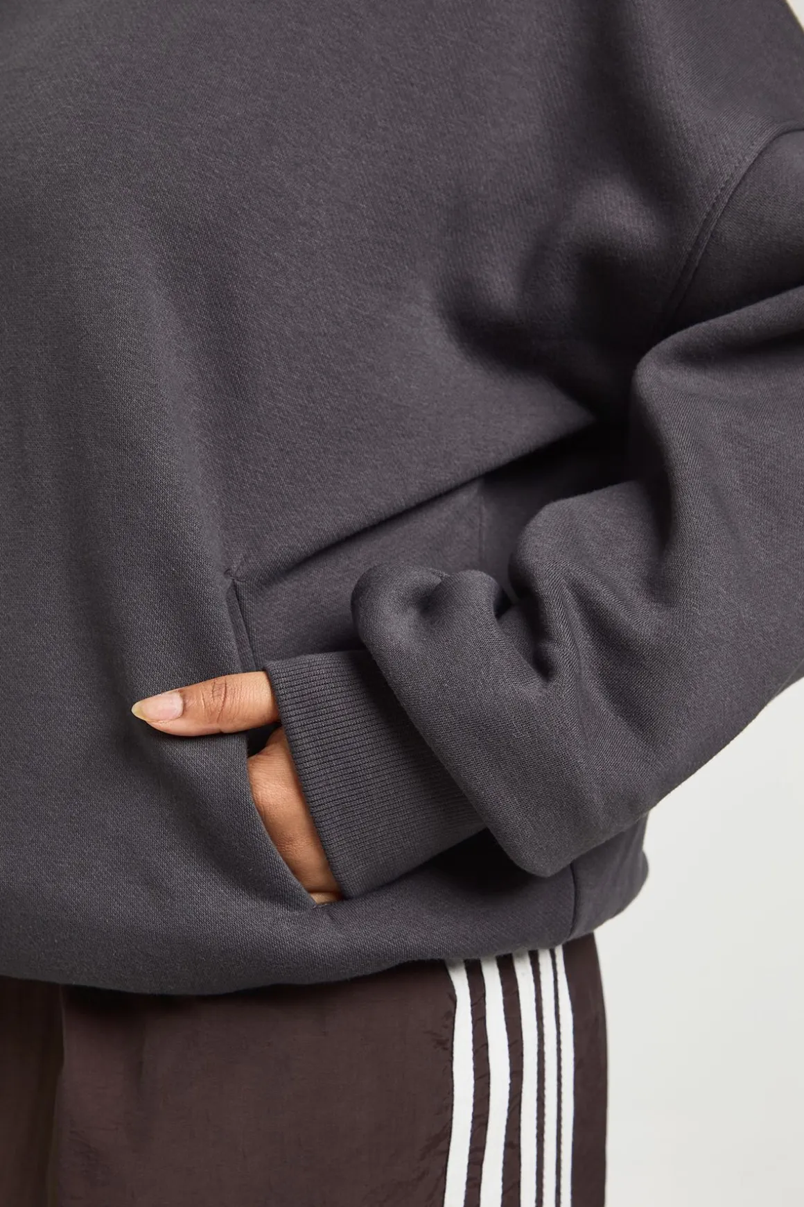 Veste Zippée Grande Taille À Col Montant