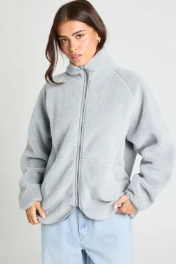 Veste zippée oversize Teddy