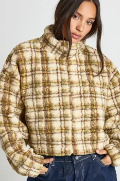 Vérifiez la veste bomber Teddy zippée