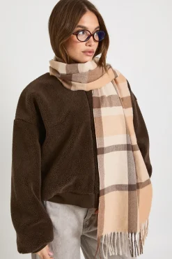 boohoo Vérifiez l'écharpe-couverture légère< Écharpes|Écharpes Et Gants