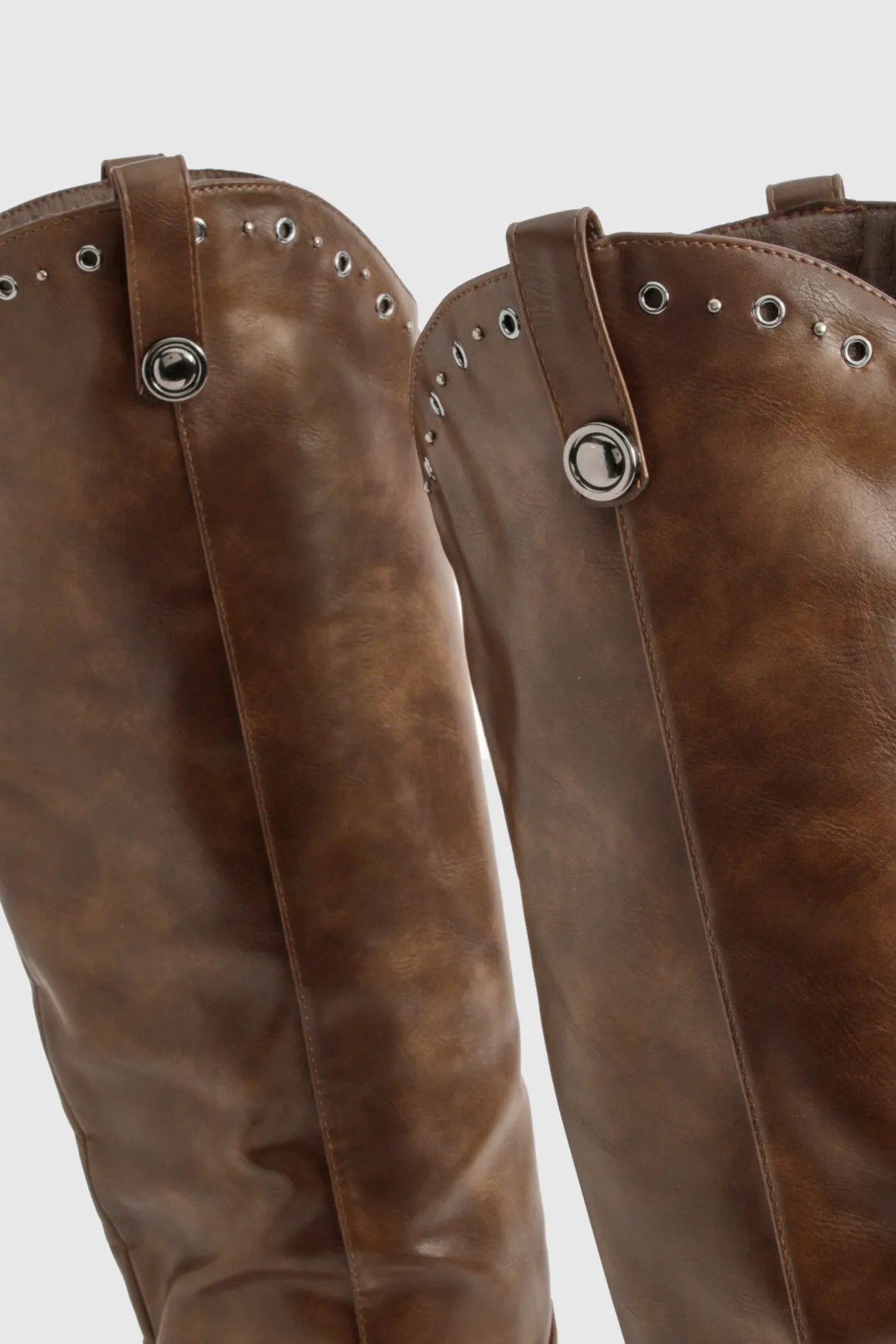 Western Bottes à détails cloutés