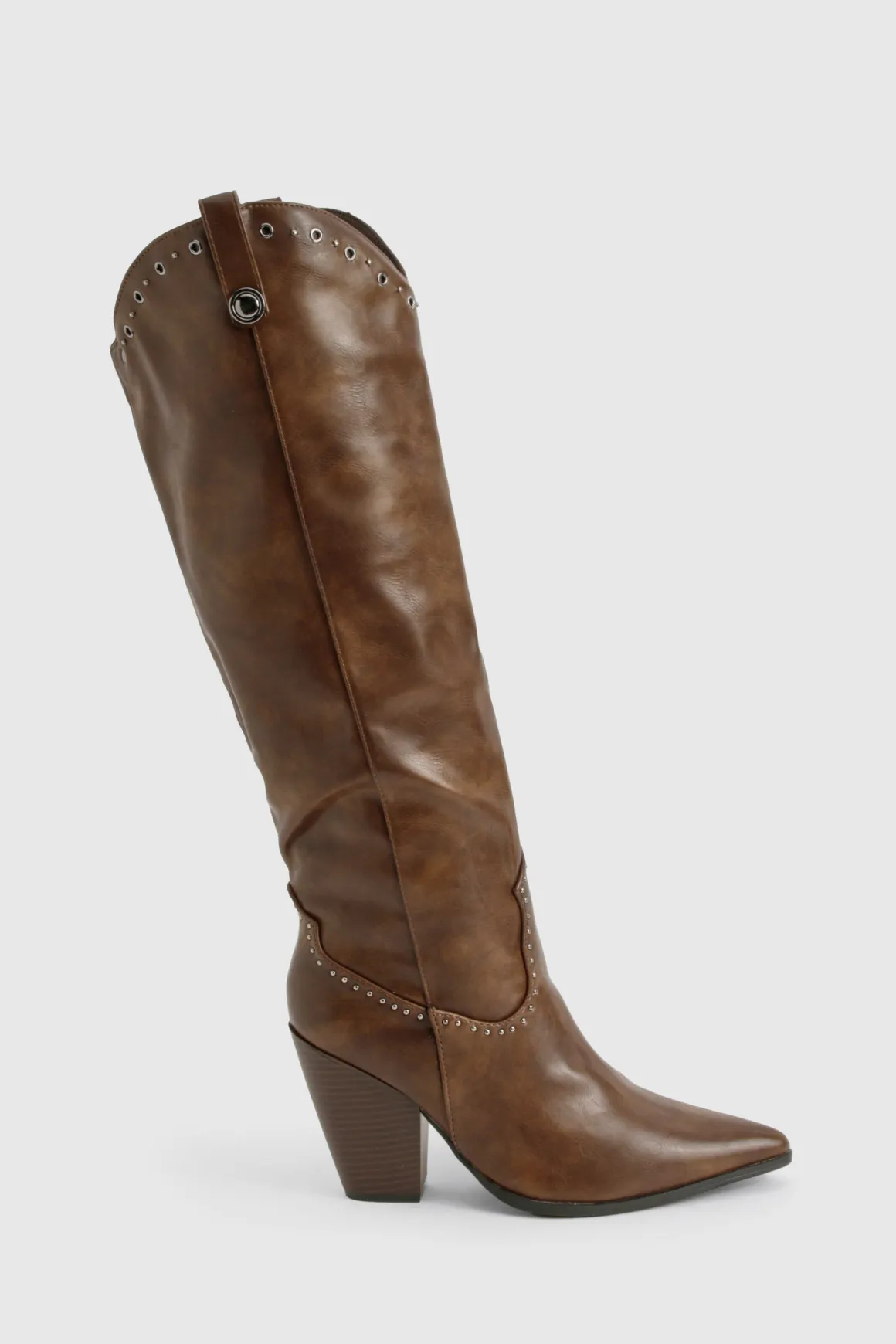 Western Bottes à détails cloutés