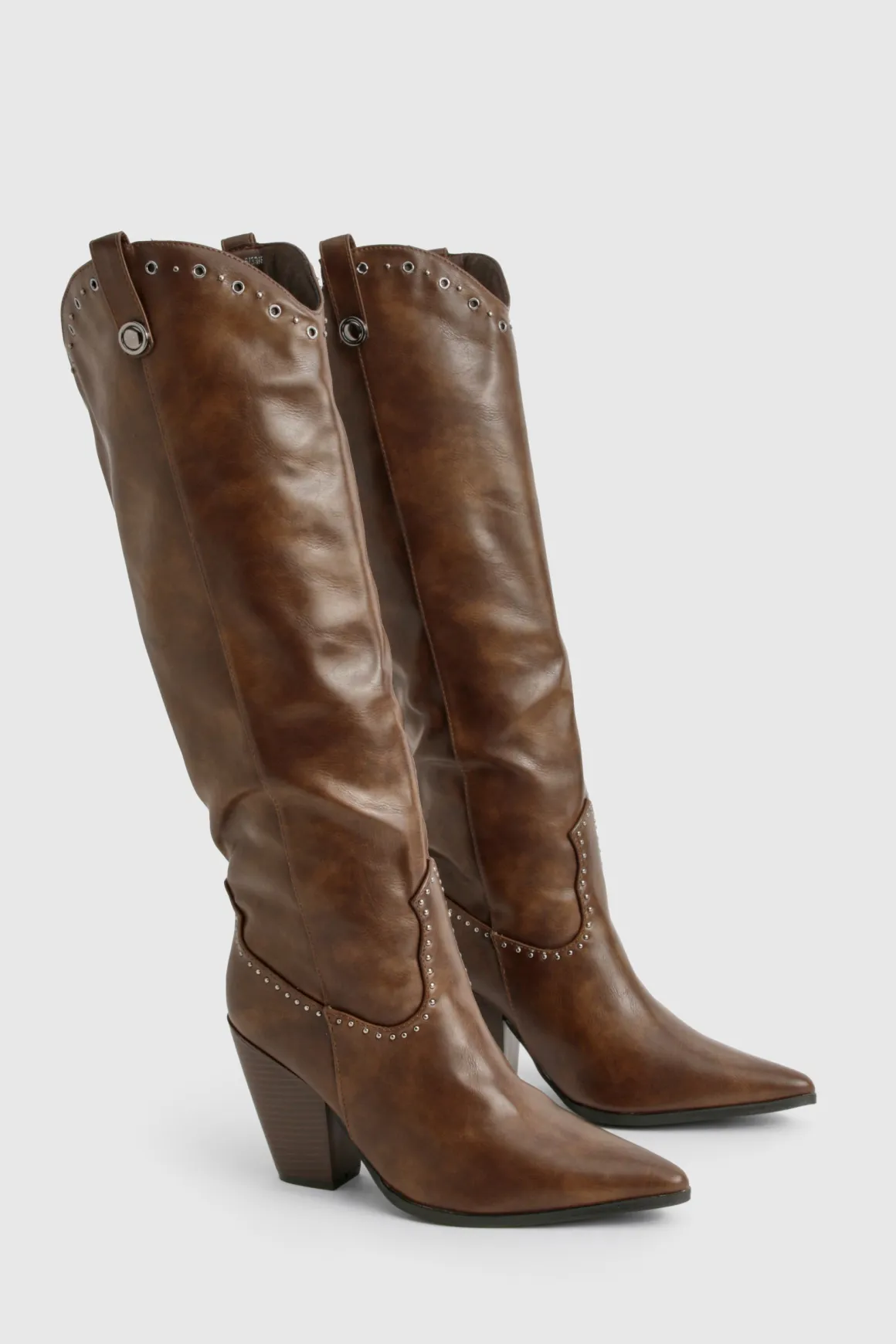 Western Bottes à détails cloutés