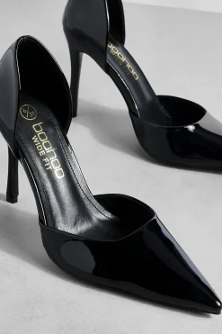 boohoo Wide Fit Patent Cut Out Court Shoe< Chaussures Festives|Chaussures À Talons