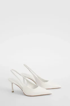 Wide Fit Slingback Court Shoe