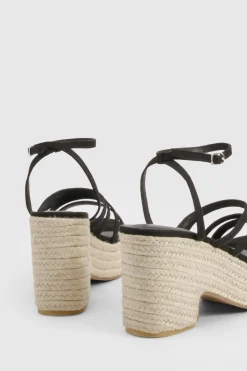 boohoo Wide Fit Strappy Low Wedge< Chaussures Festives|Chaussures À Talons