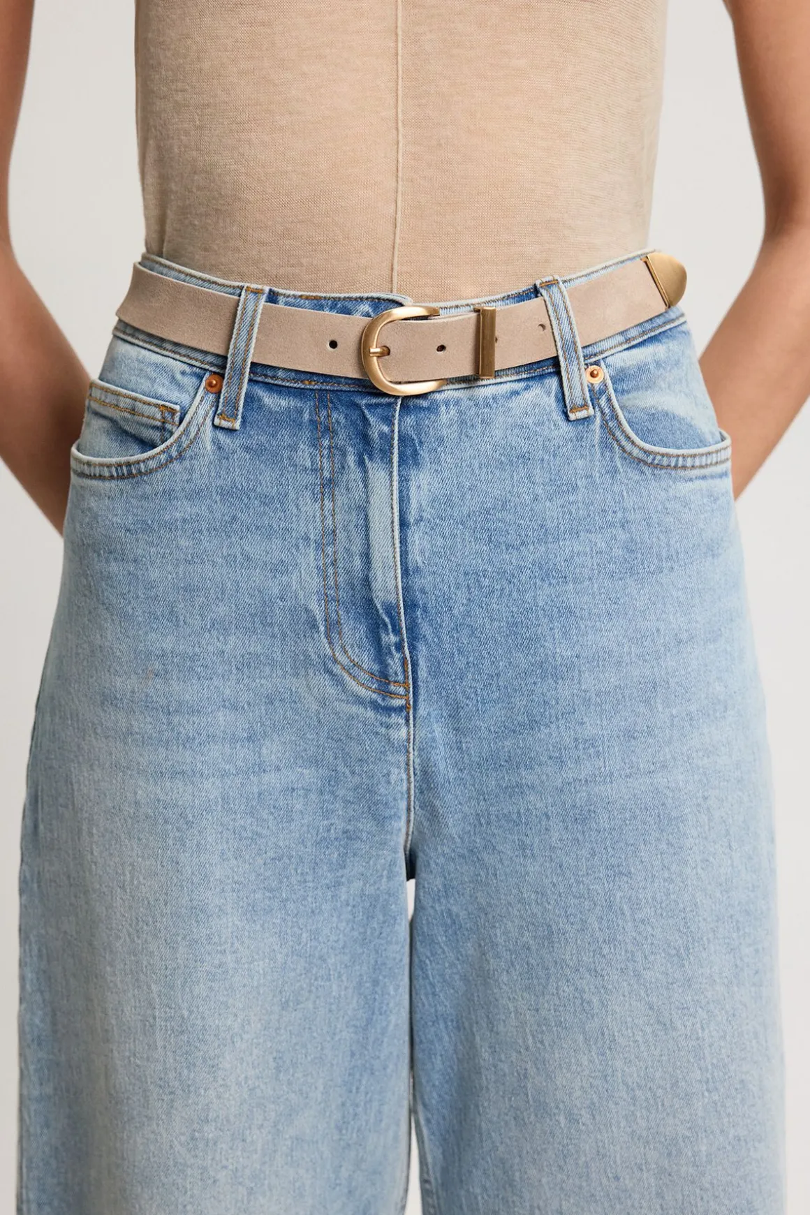 Wide Suede Belt
