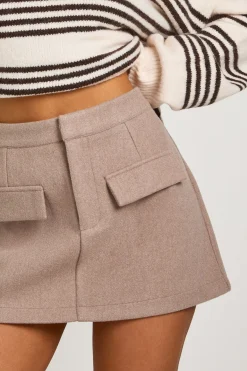 boohoo Wool Mini Skirt<Femme Jupes|Jupes