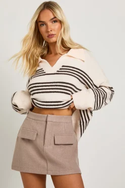 boohoo Wool Mini Skirt<Femme Jupes|Jupes