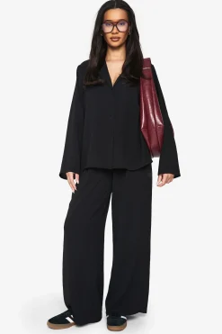 boohoo Woven Oversized Shirt & Drawstring Trouser Co-ord<Femme Ensembles