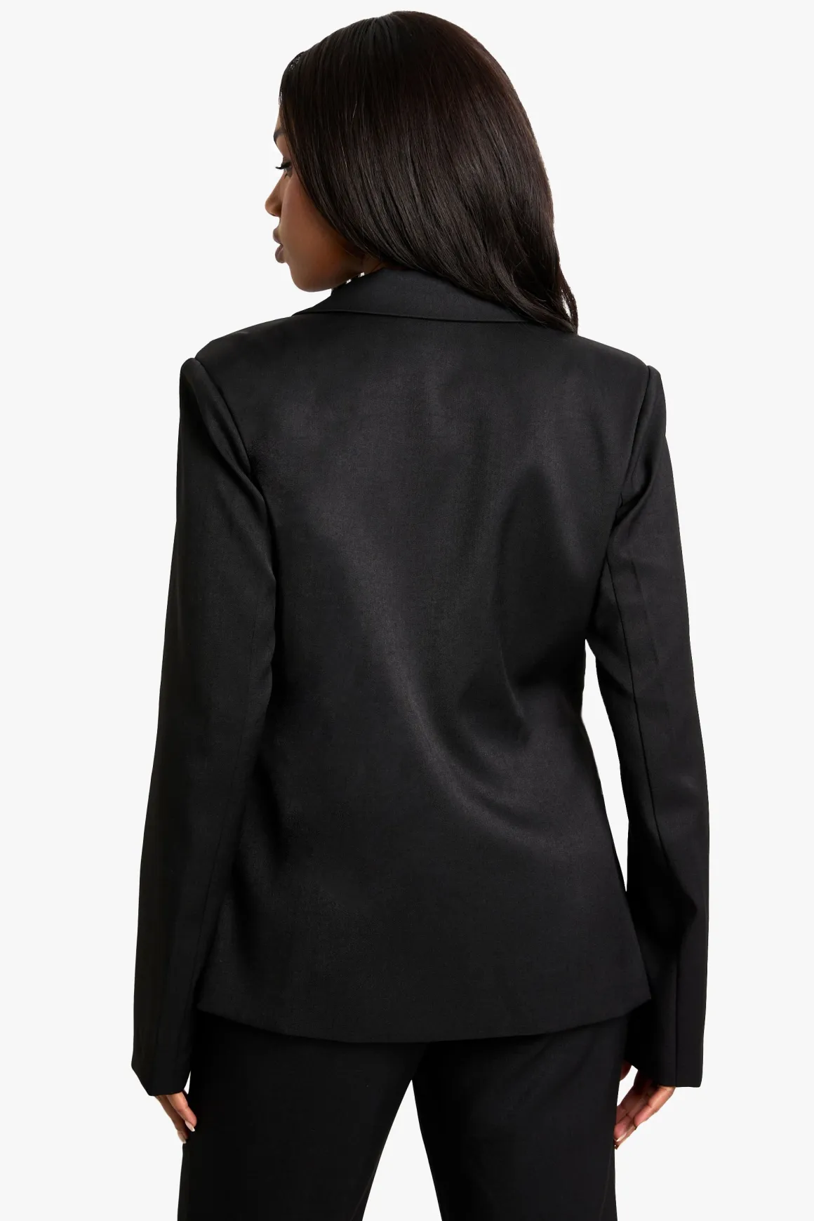 Woven Tailored Lace Up Blazer