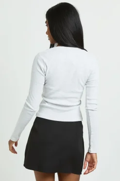 Wrap Over Tailored Mini Skirt