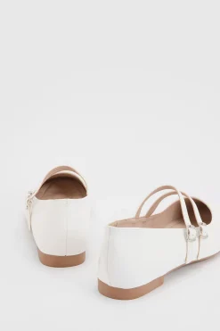 Dorothy Perkins Yara Ballerines À Bout Carré Matelassées En Synthétiquecuir À Double Bride Mary Jane< Ballerines|Chaussures Plates