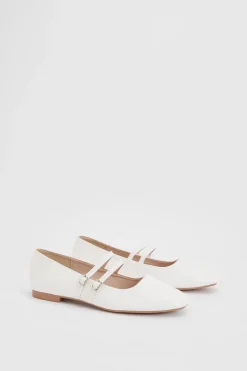 Dorothy Perkins Yara Ballerines À Bout Carré Matelassées En Synthétiquecuir À Double Bride Mary Jane< Ballerines|Chaussures Plates